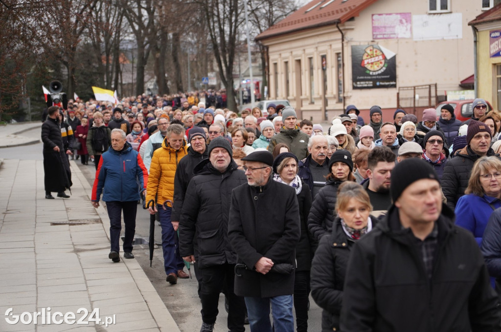 Gorlice. Marsz w obronie Jana Pawła II