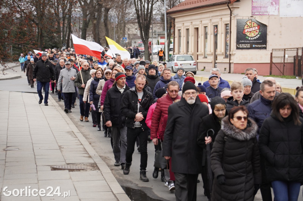 Gorlice. Marsz w obronie Jana Pawła II