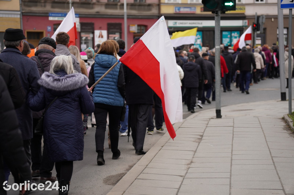 Gorlice. Marsz w obronie Jana Pawła II