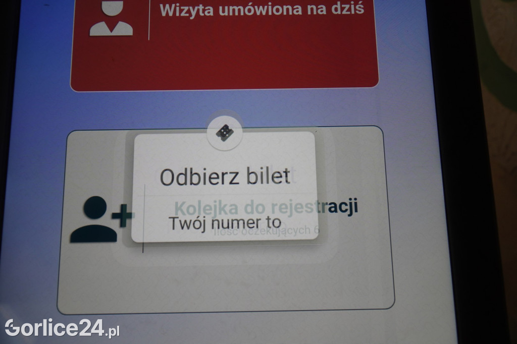 Biletomat w gorlickim szpitalu