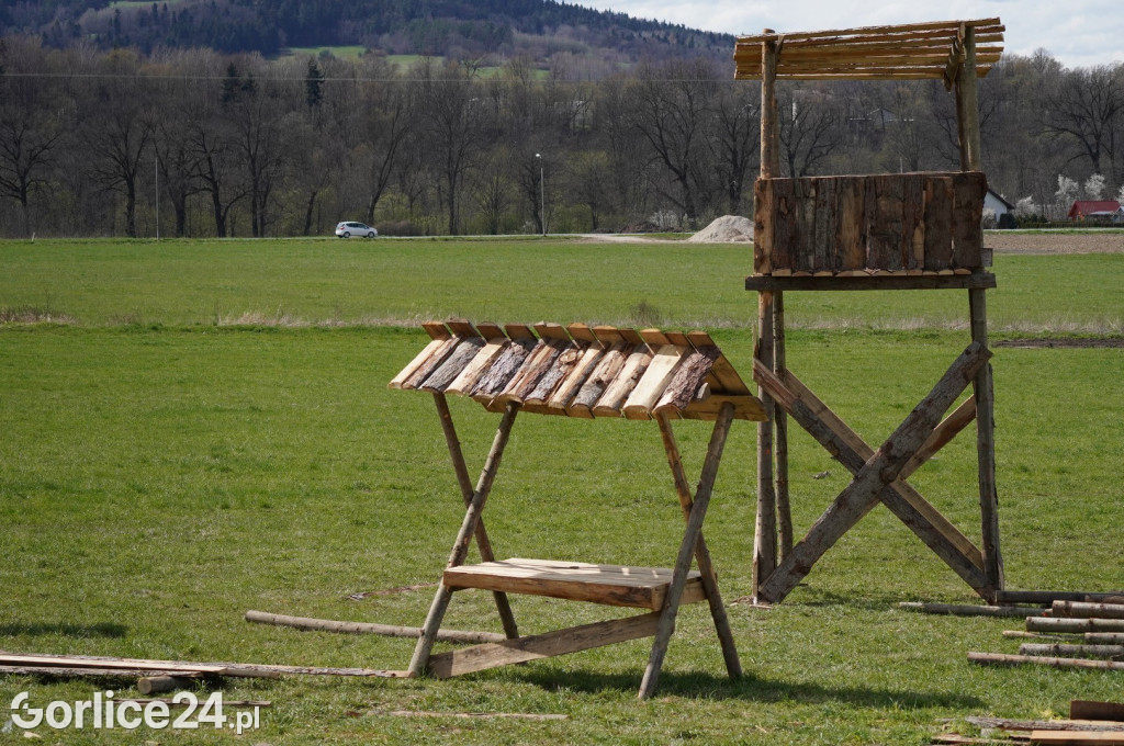 Sękowa. Teren rekonstrukcji Bitwy Pod Gorlicami.