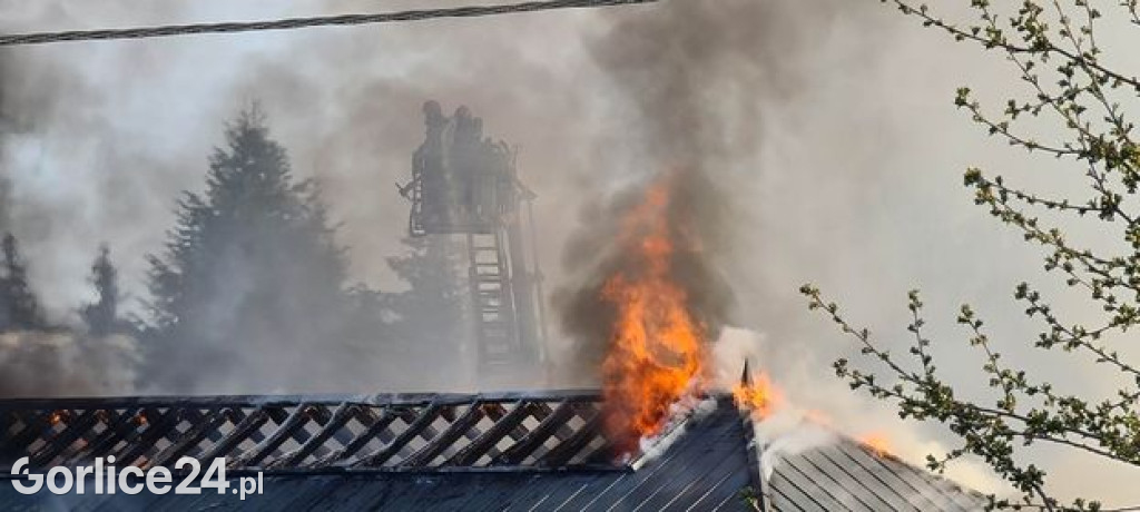 Pożar na Jarmaku Pogórzańskim (22.04.)