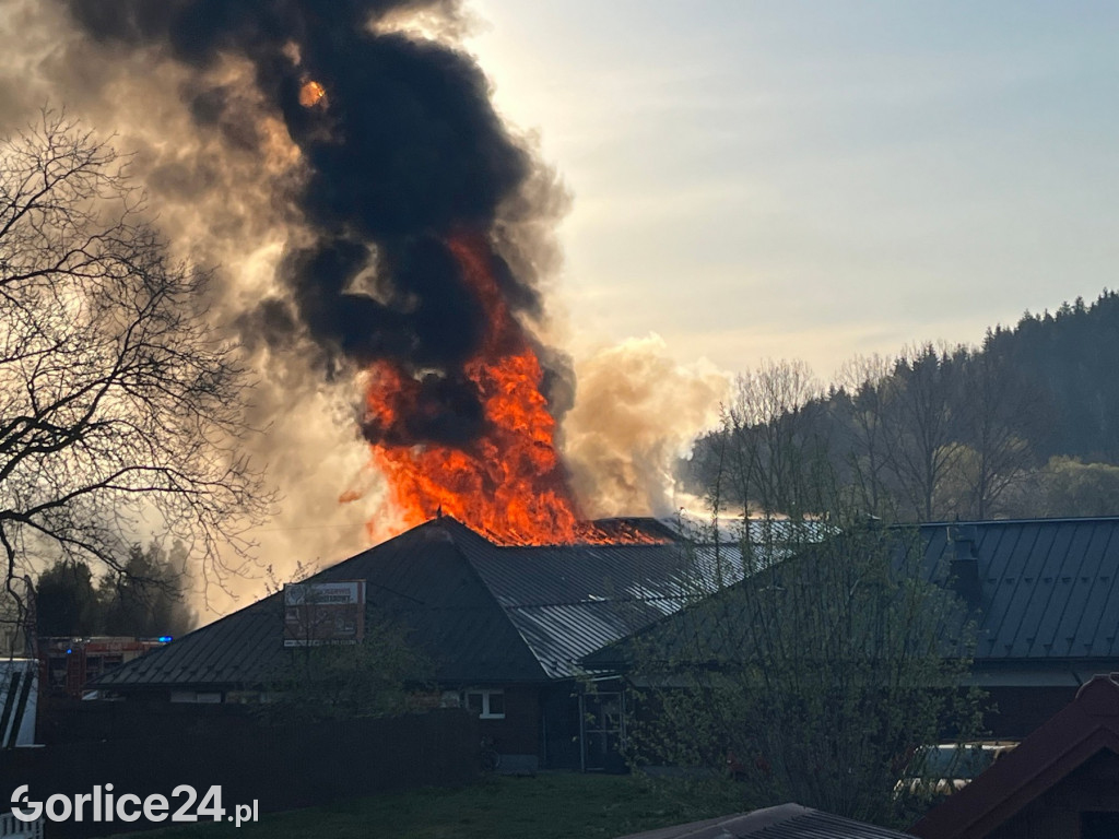 Pożar na Jarmaku Pogórzańskim (22.04.)