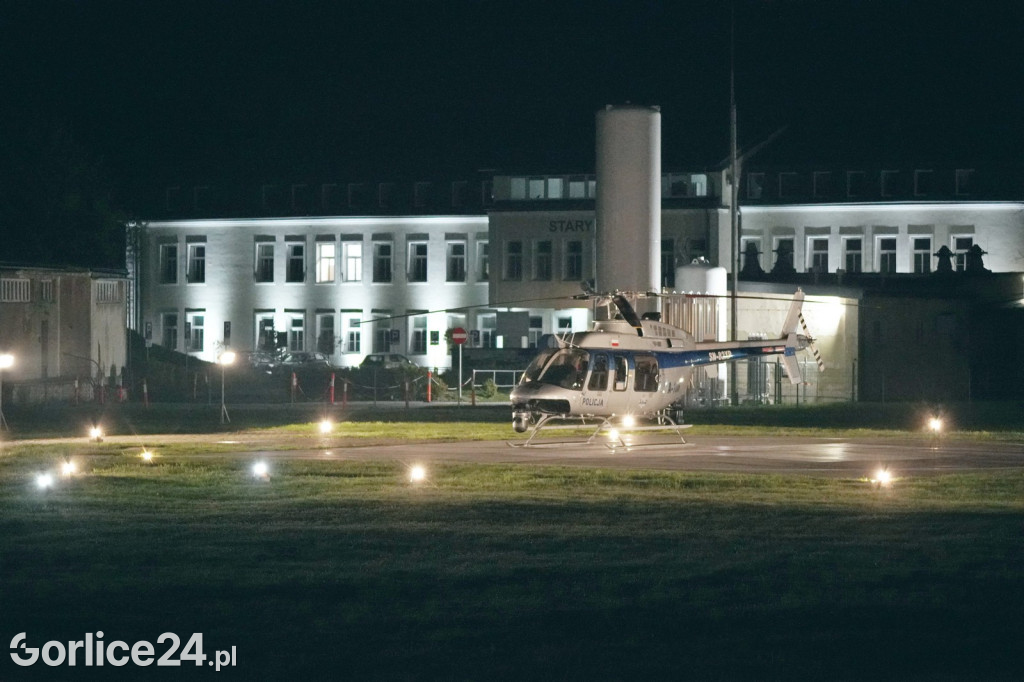 Gorlice. Akcja lekarzy i policyjnego śmigłowca