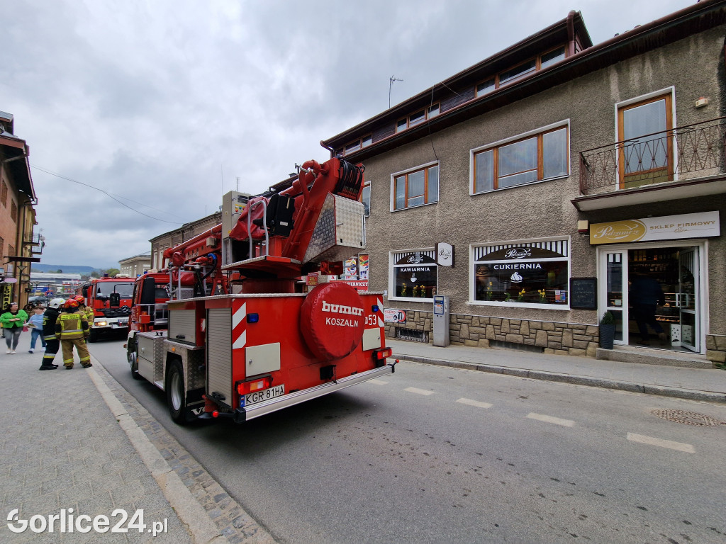 Pożar przy ul. Mickiewicza w Gorlicach [08.05.]