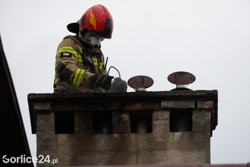 Pożar przy ul. Mickiewicza w Gorlicach [08.05.]