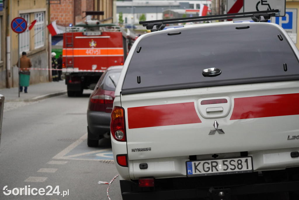 Pożar przy ul. Mickiewicza w Gorlicach [08.05.]