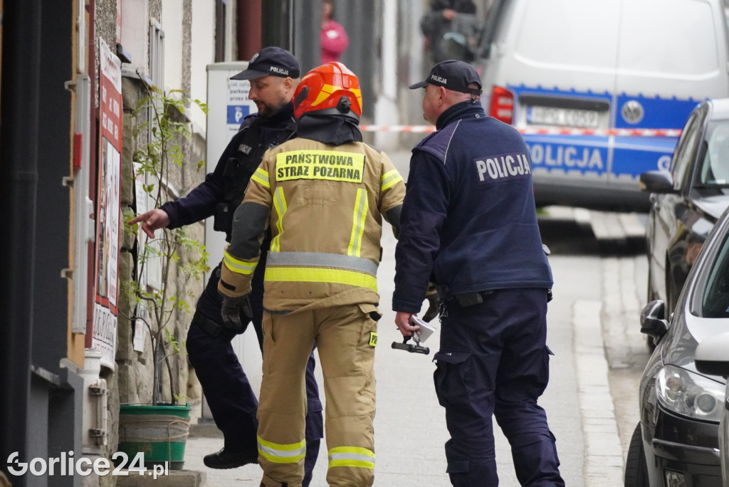 Pożar przy ul. Mickiewicza w Gorlicach [08.05.]