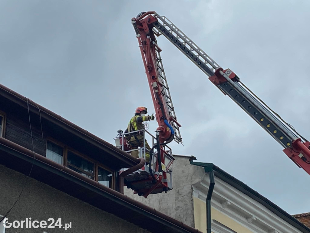 Pożar przy ul. Mickiewicza w Gorlicach [08.05.]