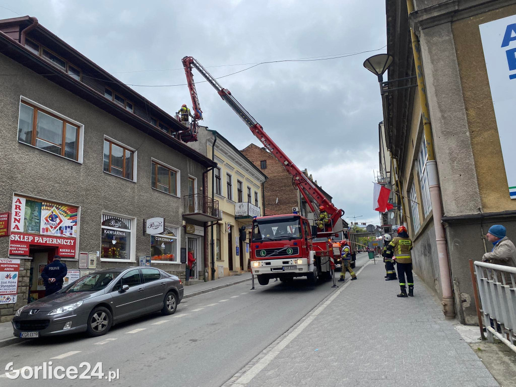 Pożar przy ul. Mickiewicza w Gorlicach [08.05.]