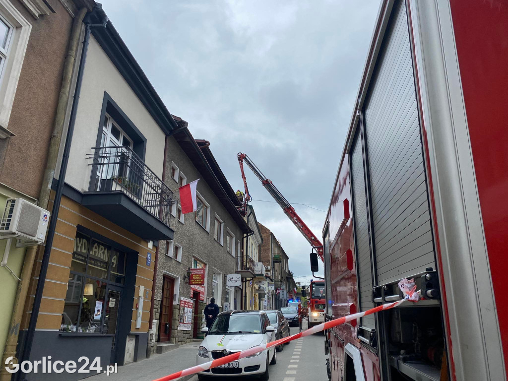 Pożar przy ul. Mickiewicza w Gorlicach [08.05.]