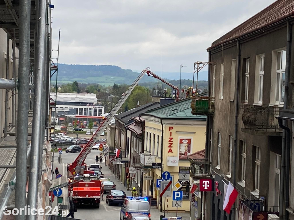 Pożar przy ul. Mickiewicza w Gorlicach [08.05.]