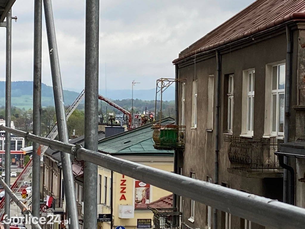 Pożar przy ul. Mickiewicza w Gorlicach [08.05.]
