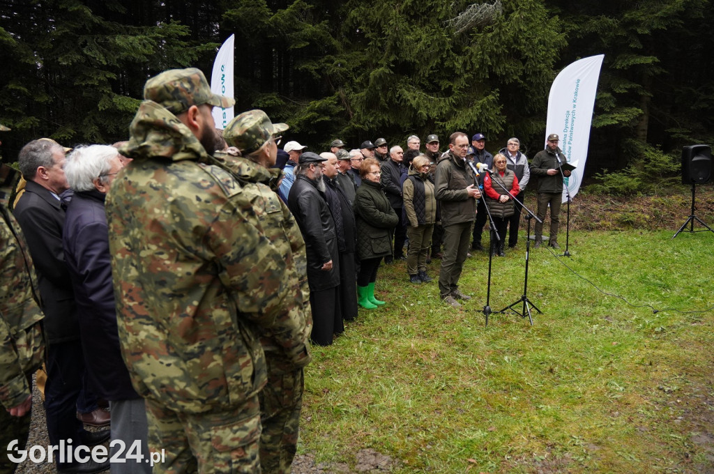 Magura Małastowska. Sadzenie lasu im. Jana Pawła II