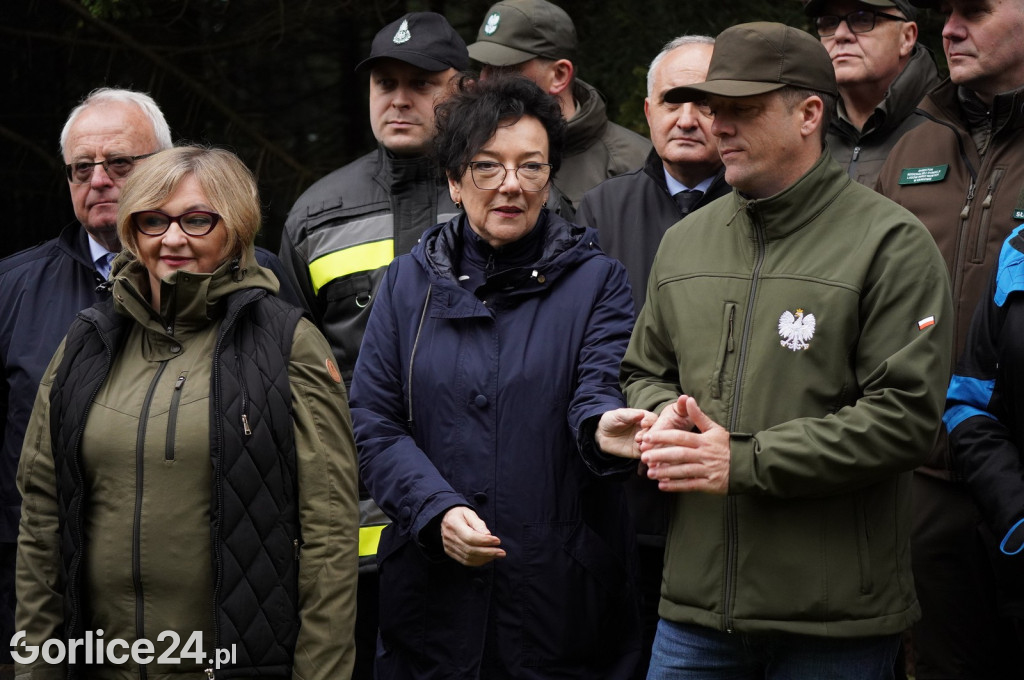 Magura Małastowska. Sadzenie lasu im. Jana Pawła II