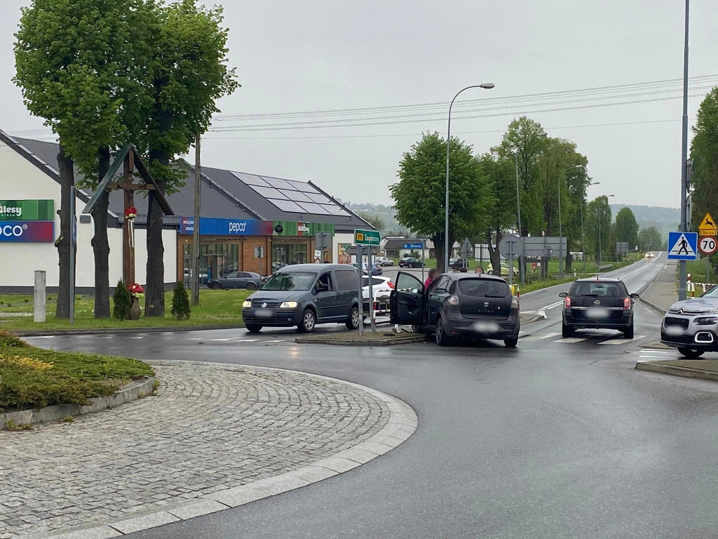 Kolizja w Moszczenicy (17.05.)