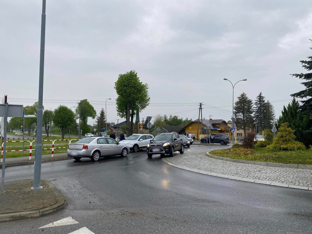 Kolizja w Moszczenicy (17.05.)