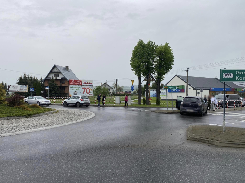 Kolizja w Moszczenicy (17.05.)