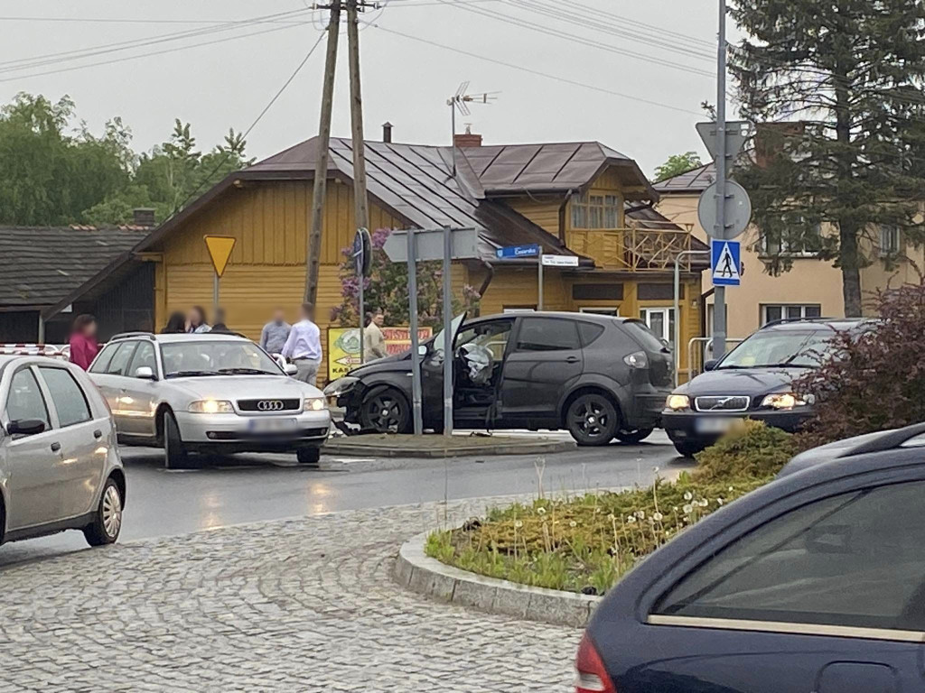 Kolizja w Moszczenicy (17.05.)