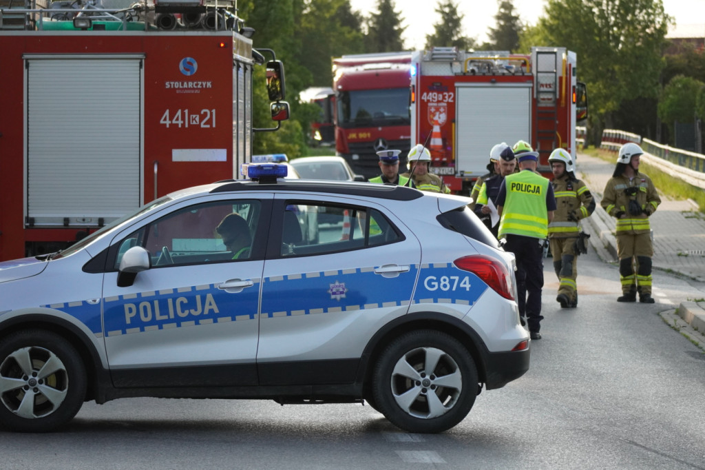 Zderzenie motocykla w Łużnej (27.05.)
