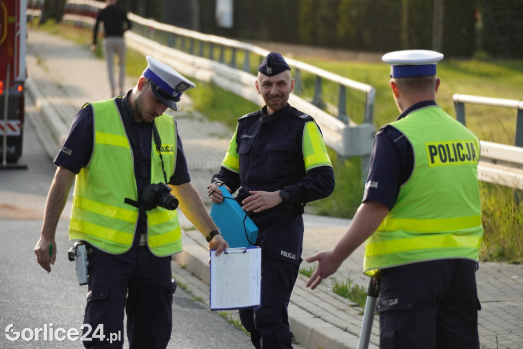 Zderzenie motocykla w Łużnej (27.05.)