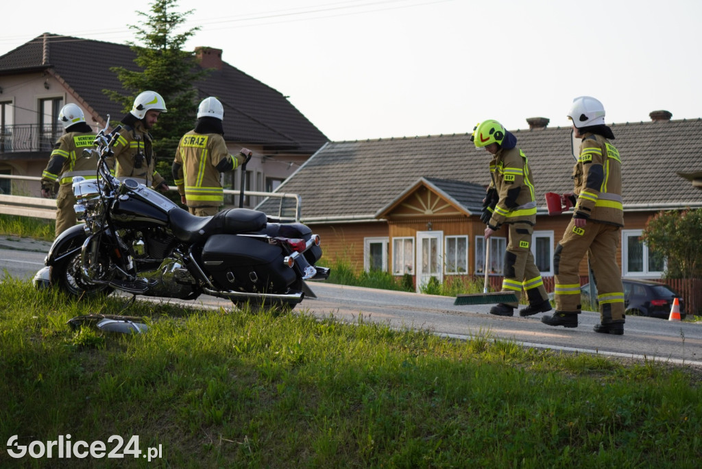 Zderzenie motocykla w Łużnej (27.05.)