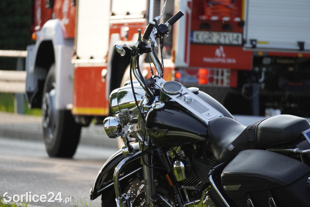 Zderzenie motocykla w Łużnej (27.05.)