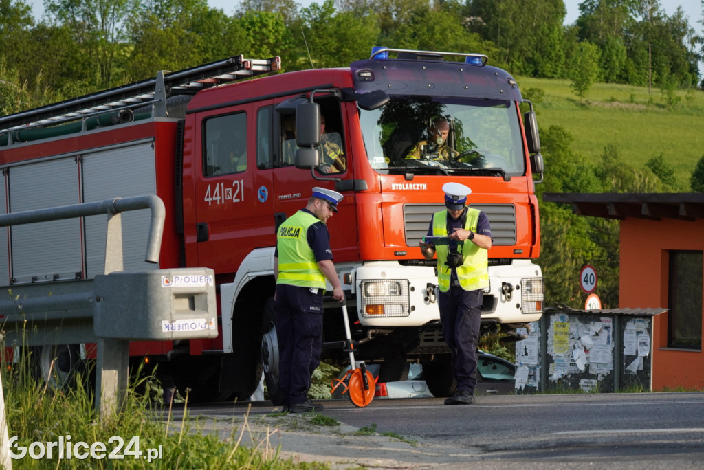 Zderzenie motocykla w Łużnej (27.05.)