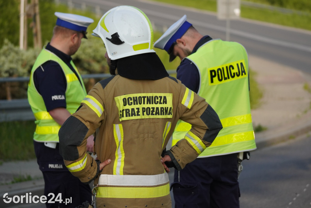 Zderzenie motocykla w Łużnej (27.05.)