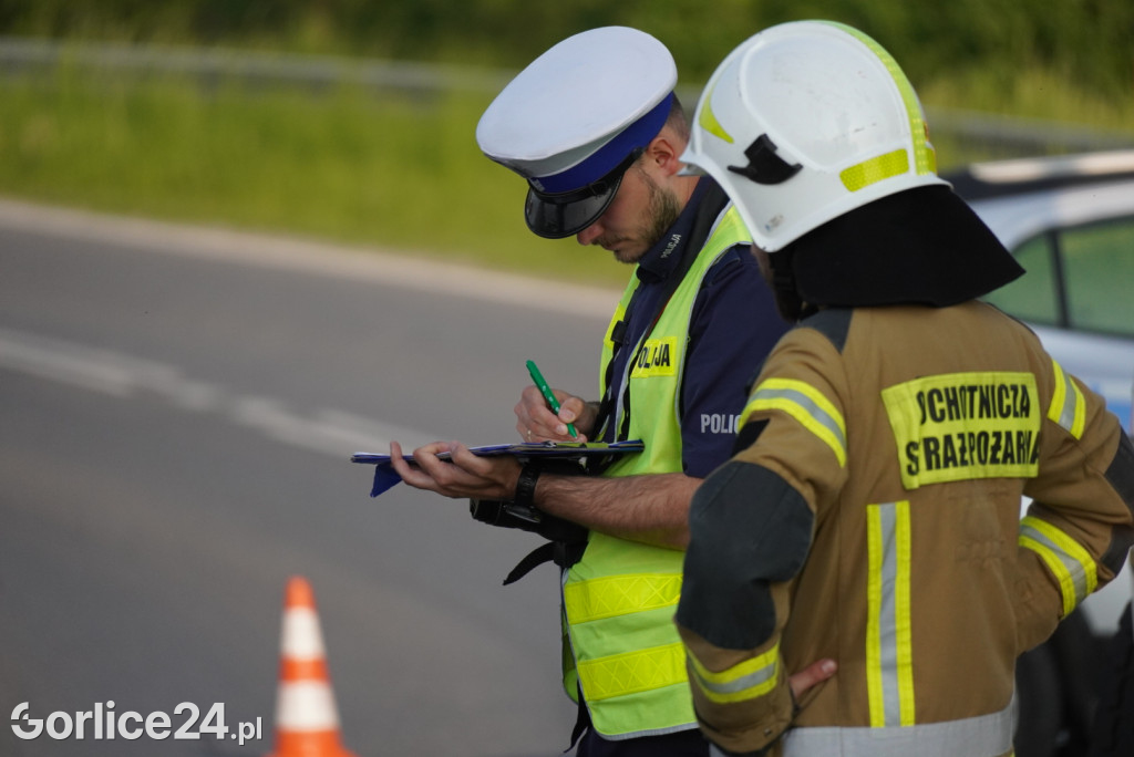 Zderzenie motocykla w Łużnej (27.05.)