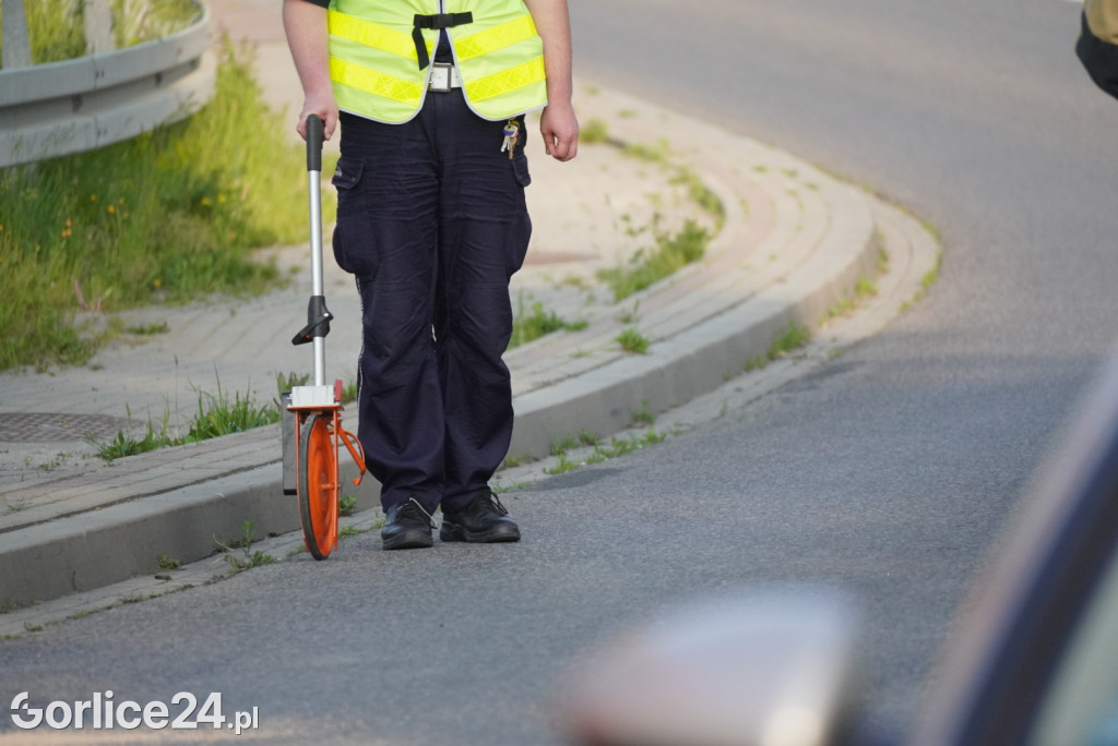Zderzenie motocykla w Łużnej (27.05.)