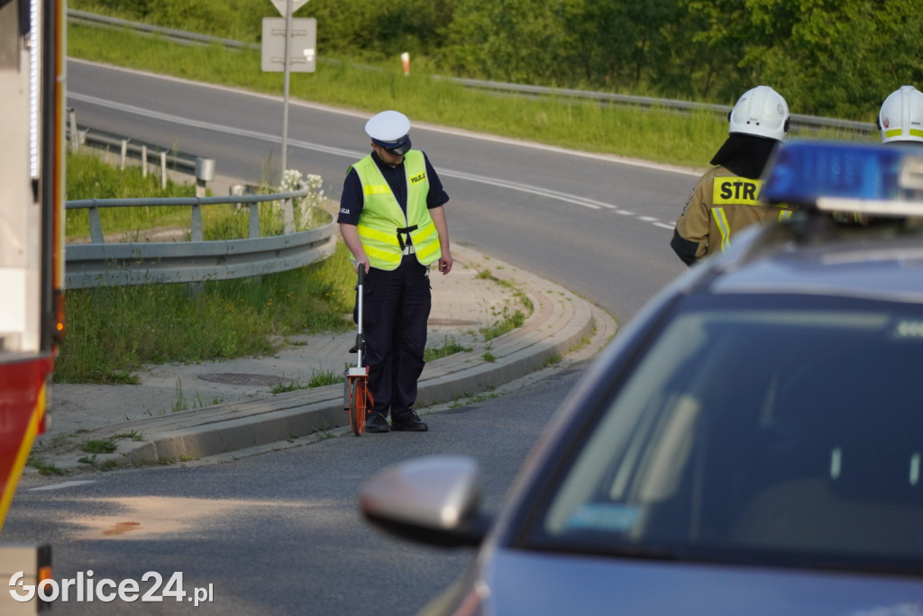 Zderzenie motocykla w Łużnej (27.05.)