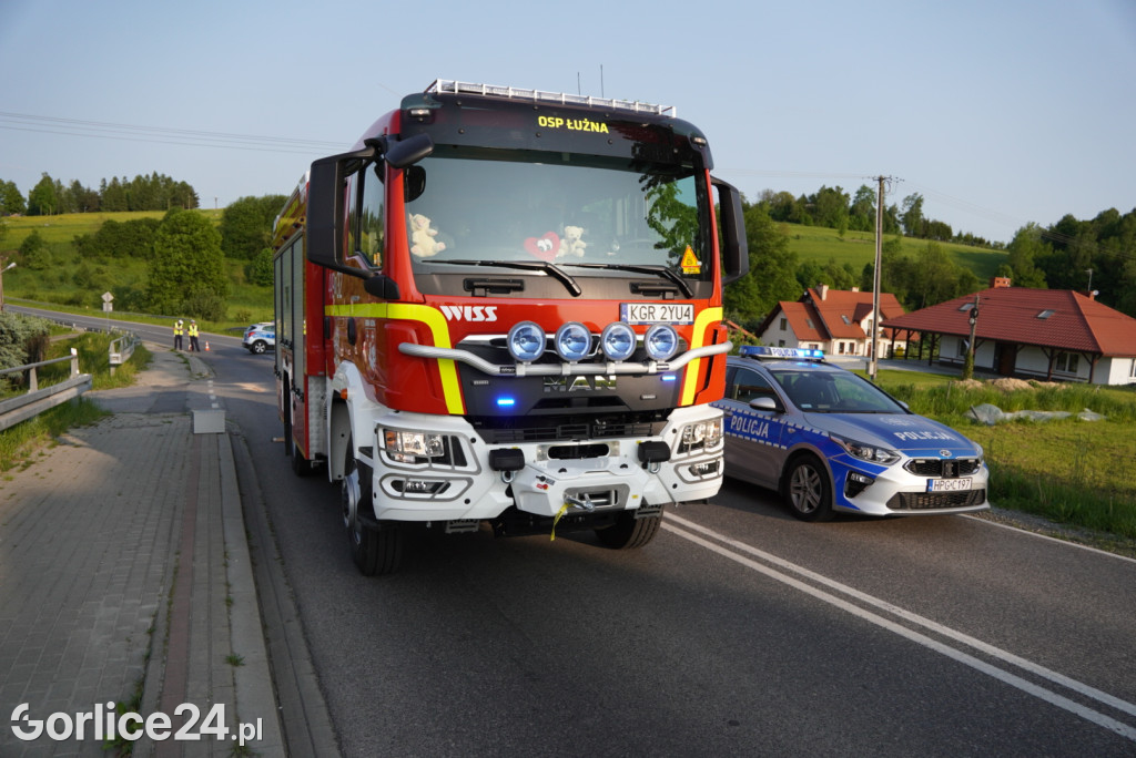 Zderzenie motocykla w Łużnej (27.05.)