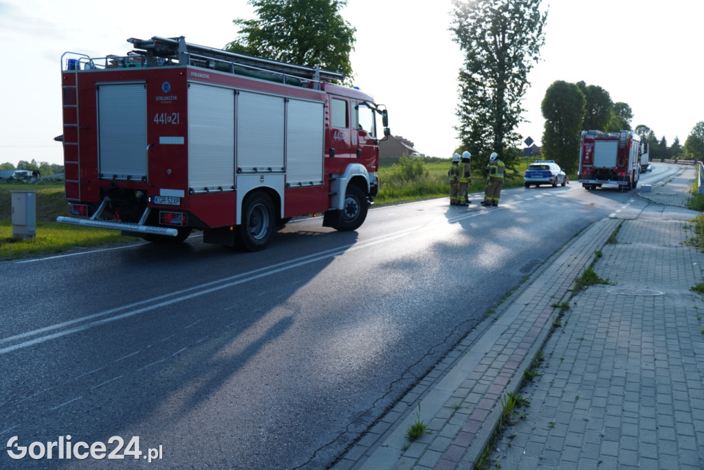 Zderzenie motocykla w Łużnej (27.05.)