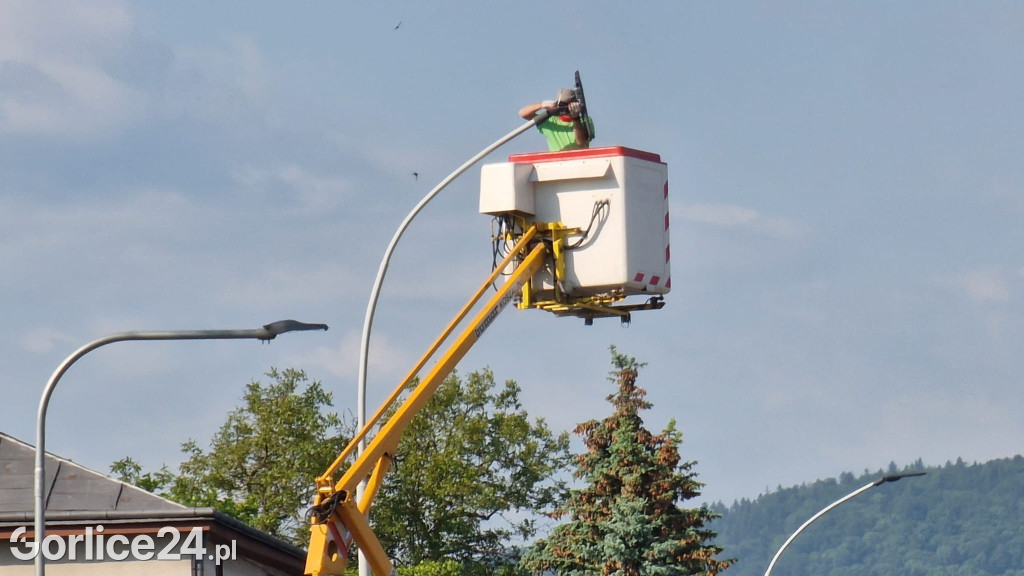 Gorlice. Wymiana lamp ulicznych