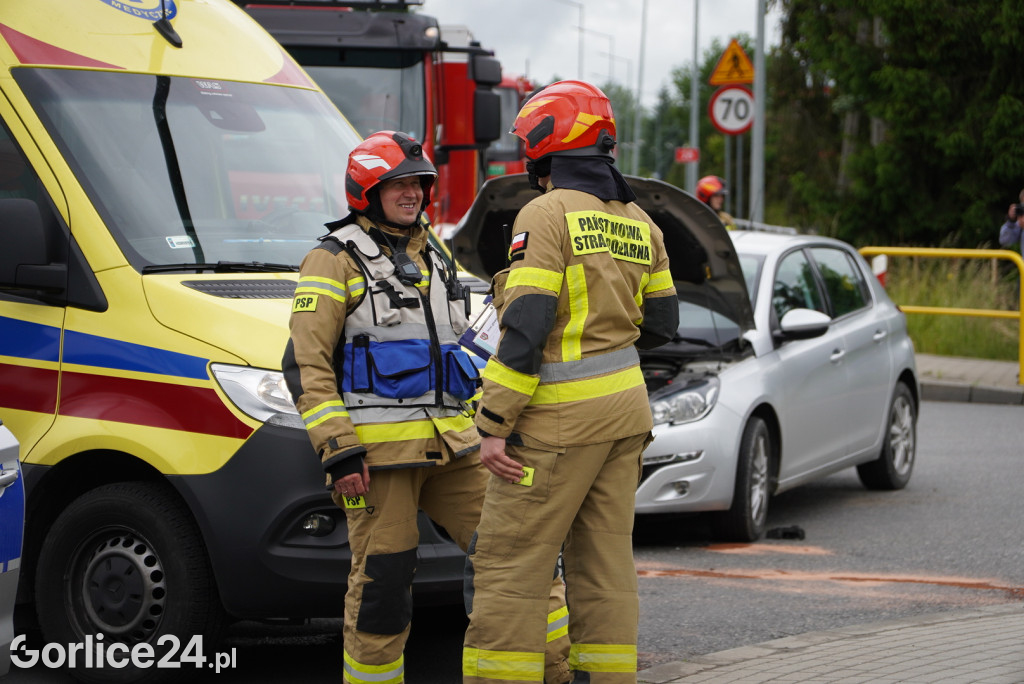 Gorlice. Kolizja dwóch samochodów na DK28 (07.06.)