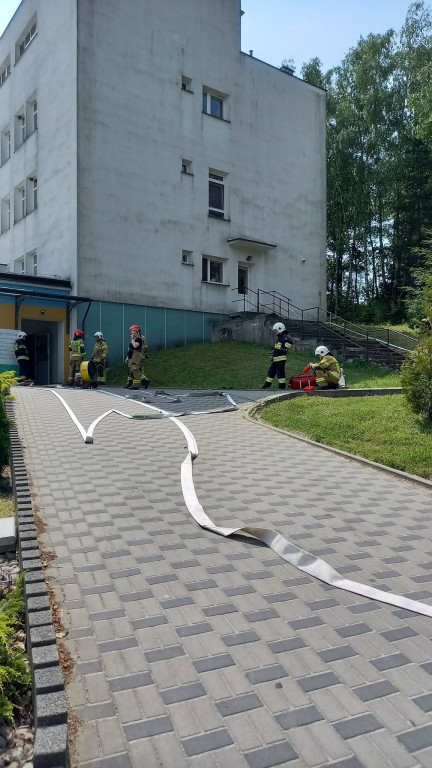 Strażackie ćwiczenia w gorlickim szpitalu