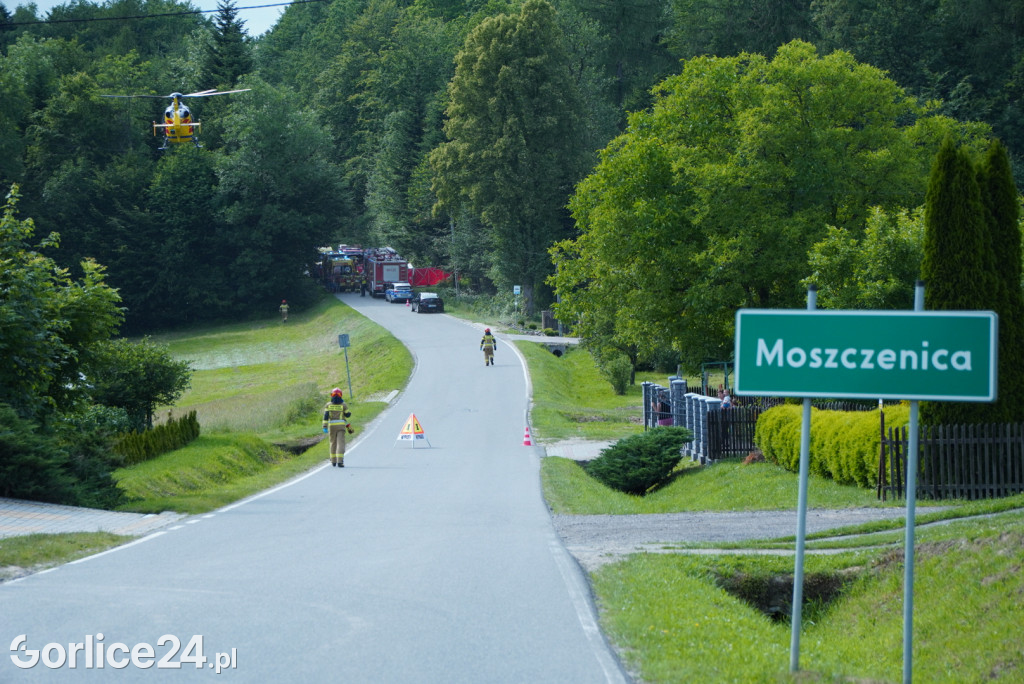 Wypadek w Moszczenicy (30.06.)