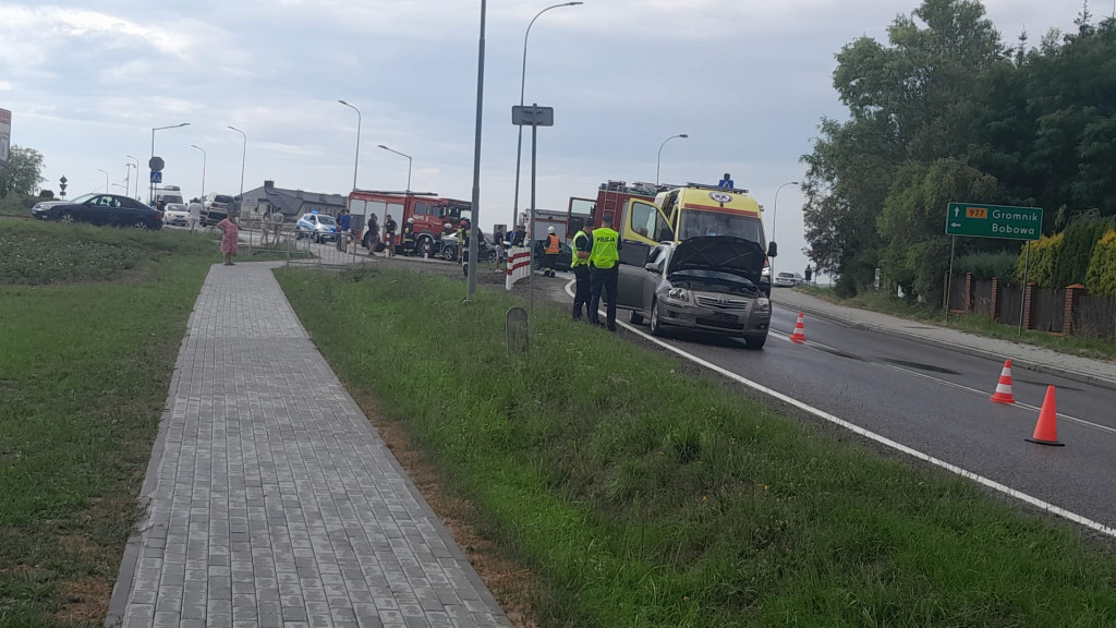 Siedliska. Kolizja trzech pojazdów