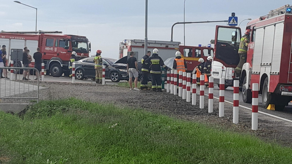 Siedliska. Kolizja trzech pojazdów