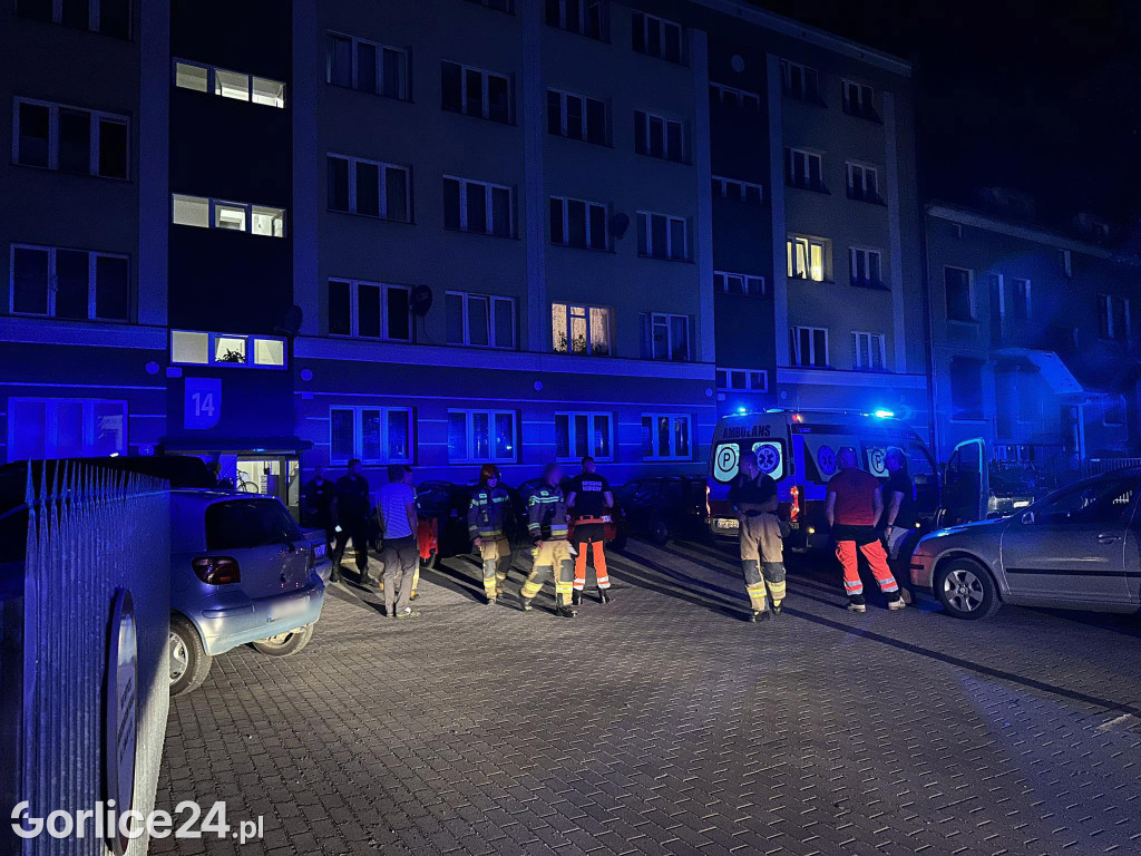 Gorlice. Pożar w mieszkaniu przy ul. 3 Maja (23.07.)
