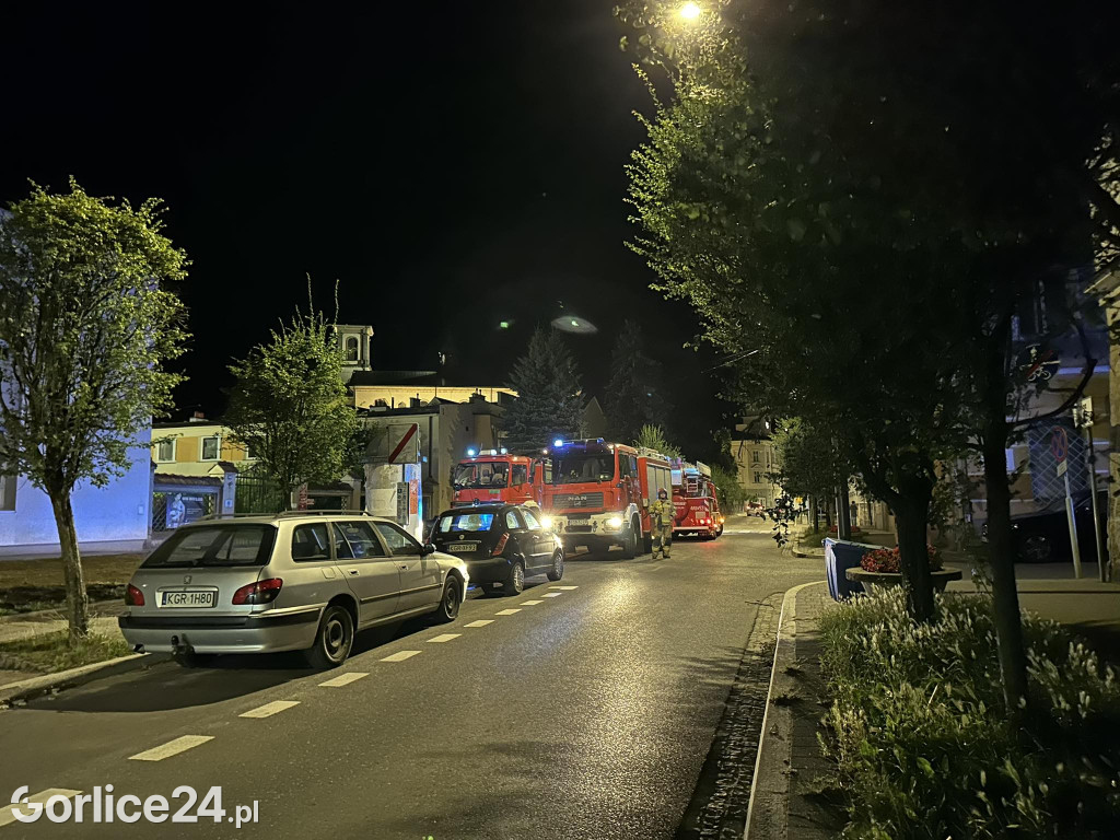 Gorlice. Pożar w mieszkaniu przy ul. 3 Maja (23.07.)