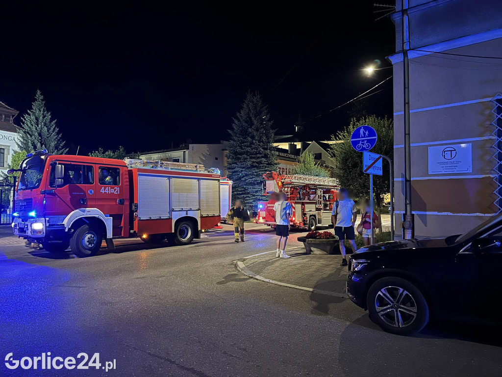 Gorlice. Pożar w mieszkaniu przy ul. 3 Maja (23.07.)