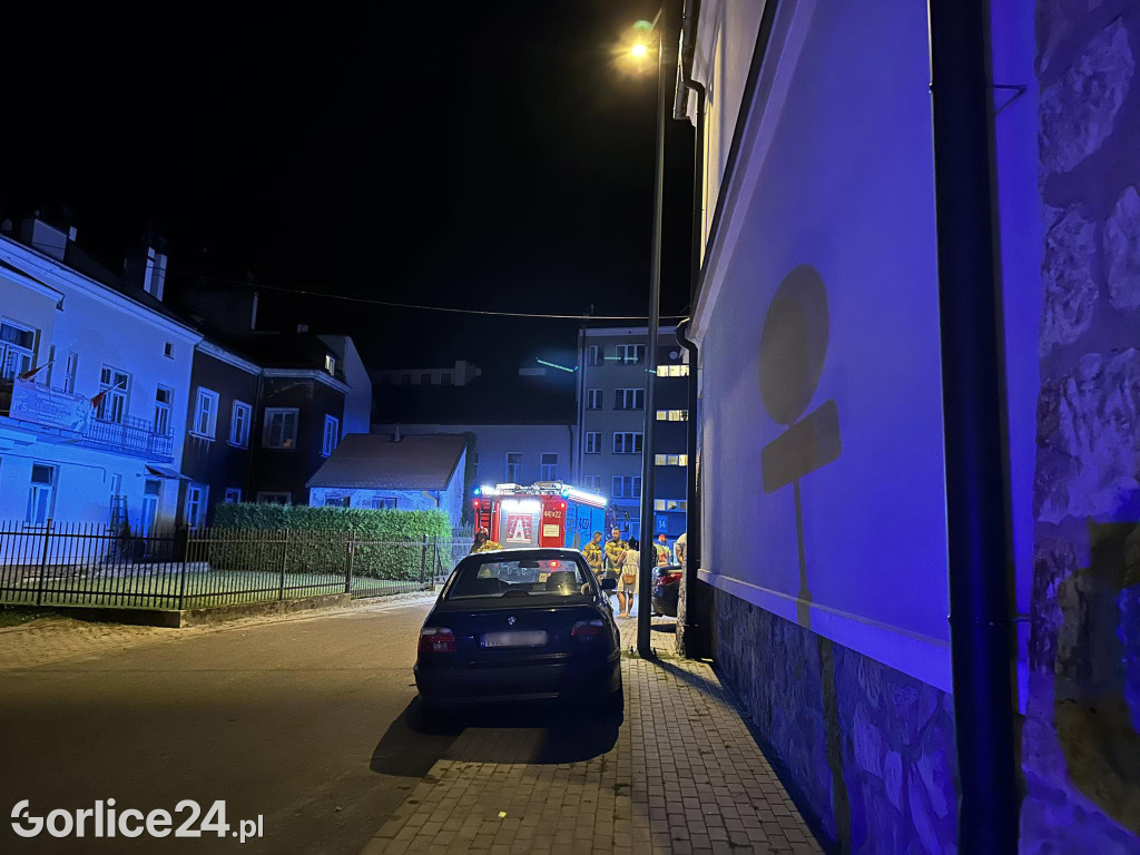 Gorlice. Pożar w mieszkaniu przy ul. 3 Maja (23.07.)
