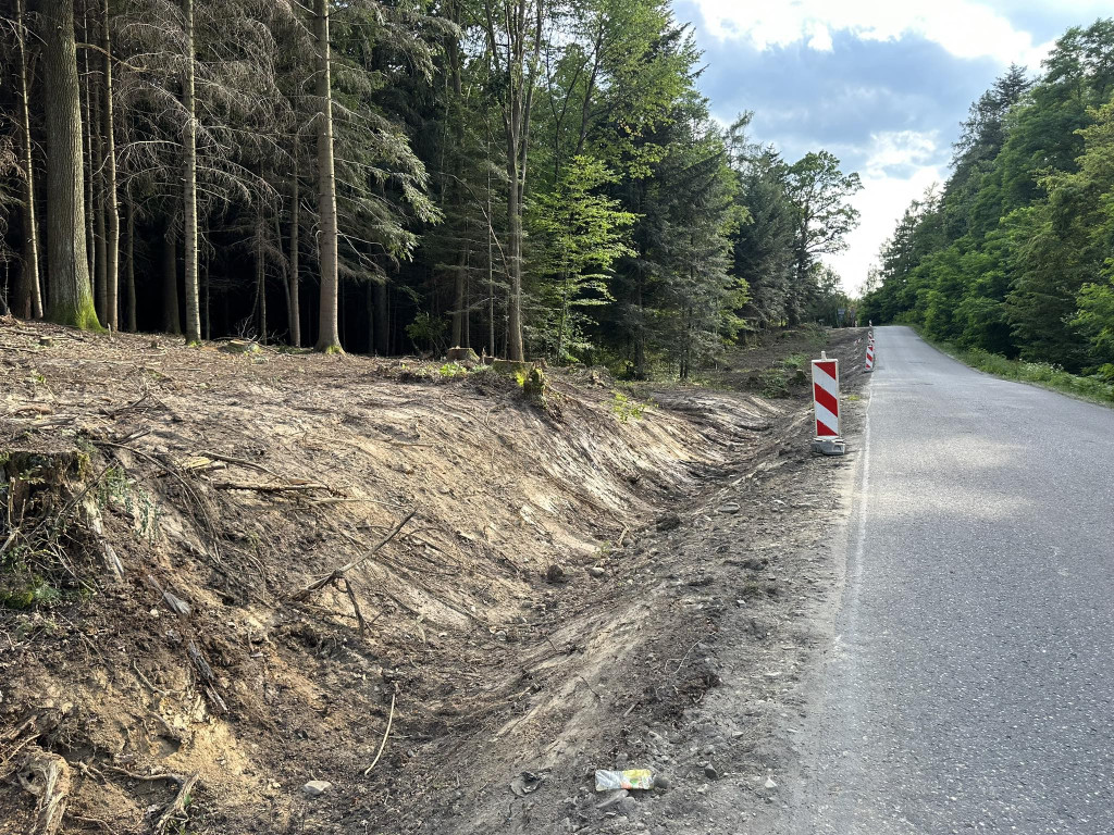 Ścieżka pieszo-rowerowa w Kobylance