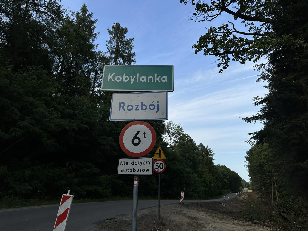 Ścieżka pieszo-rowerowa w Kobylance