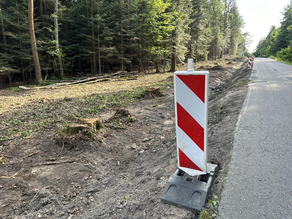 Ścieżka pieszo-rowerowa w Kobylance