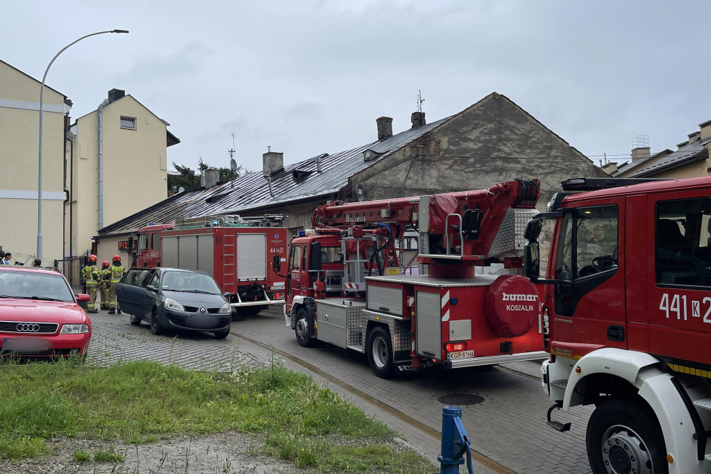 Akcja strażaków w centrum Gorlic (06.08.)