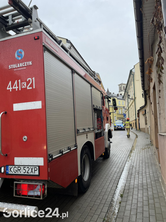 Akcja strażaków w centrum Gorlic (06.08.)