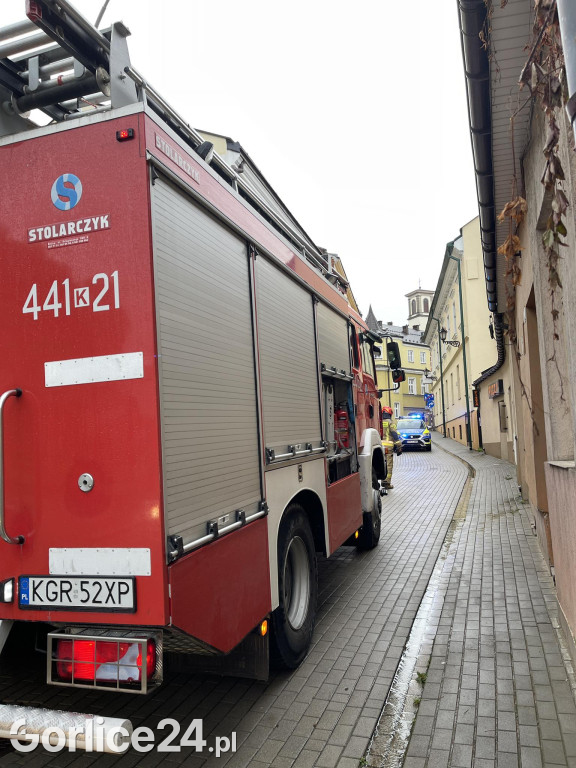 Akcja strażaków w centrum Gorlic (06.08.)